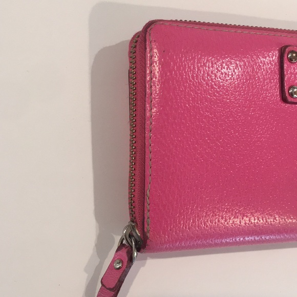 Kate Spade Pink zipper wallet GOOD condition - Picture 4 of 10